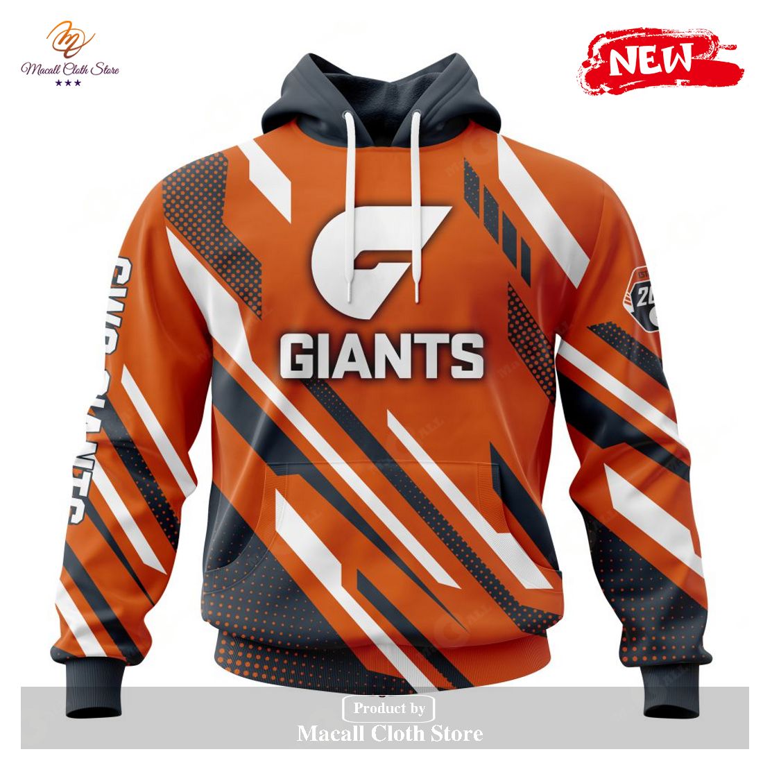 [NEW] Personalized AFL Greater Western Sydney Giants Special MotoCross Concept Design Hoodie Sweatshirt 3D