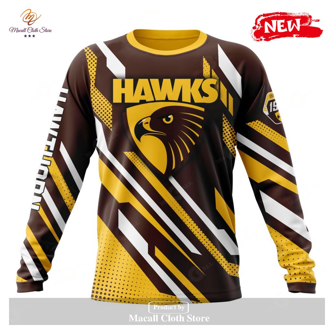 New Personalized Afl Hawthorn Football Club Special Motocross Concept Design Hoodie Sweatshirt 2922