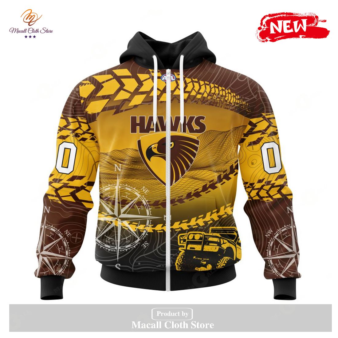 [NEW] Personalized AFL Hawthorn Football Club Special Off-Road Concept Kits Design Hoodie Sweatshirt 3D