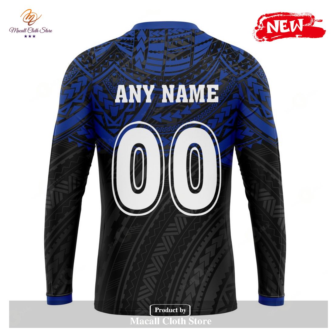 [new] Personalized Afl North Melbourne Football Club Polynesian Concept