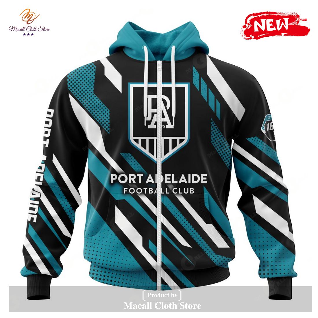 [NEW] Personalized AFL Port Adelaide Football Club Special MotoCross Concept Design Hoodie Sweatshirt 3D