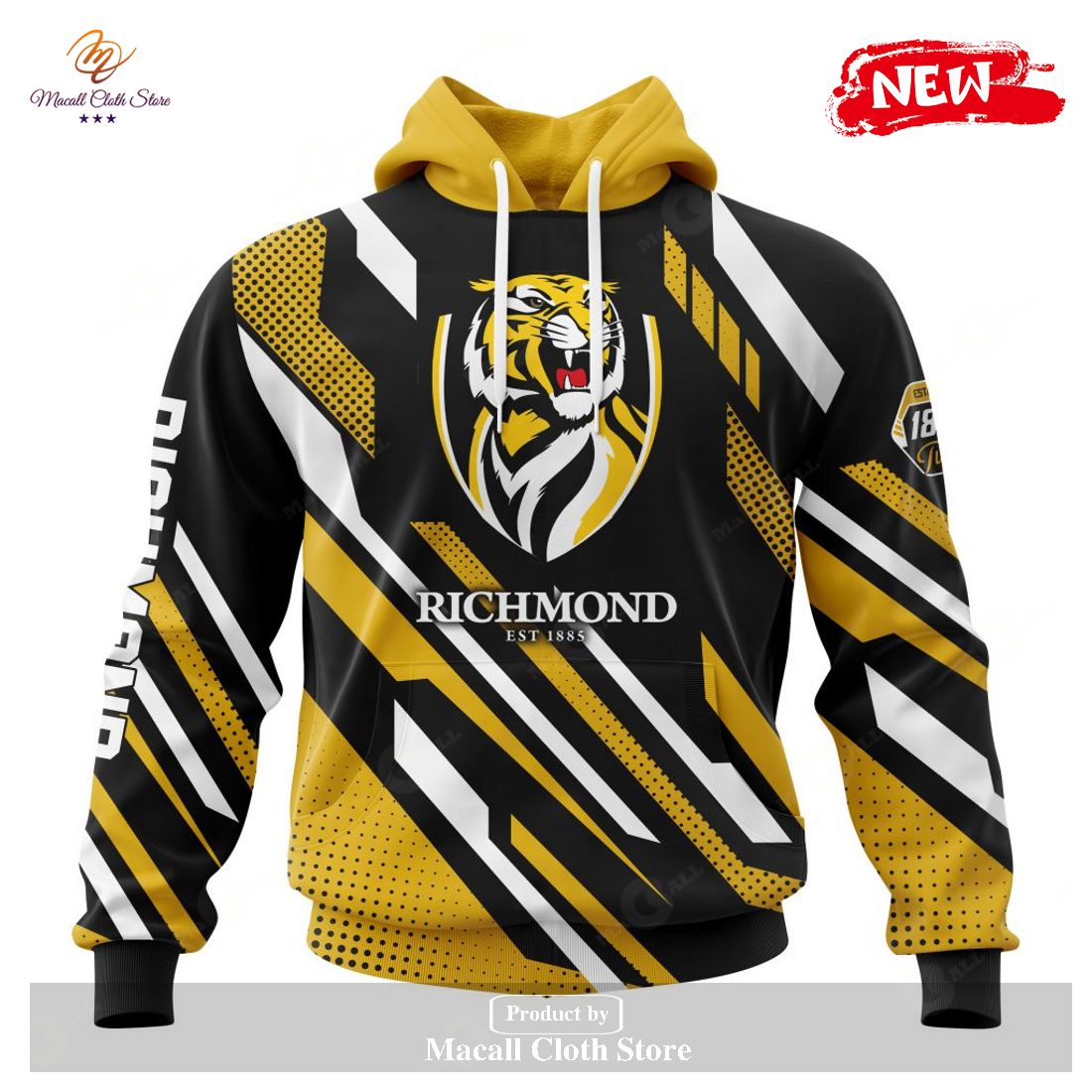 [NEW] Personalized AFL Richmond Tigers Special MotoCross Concept Design Hoodie Sweatshirt 3D