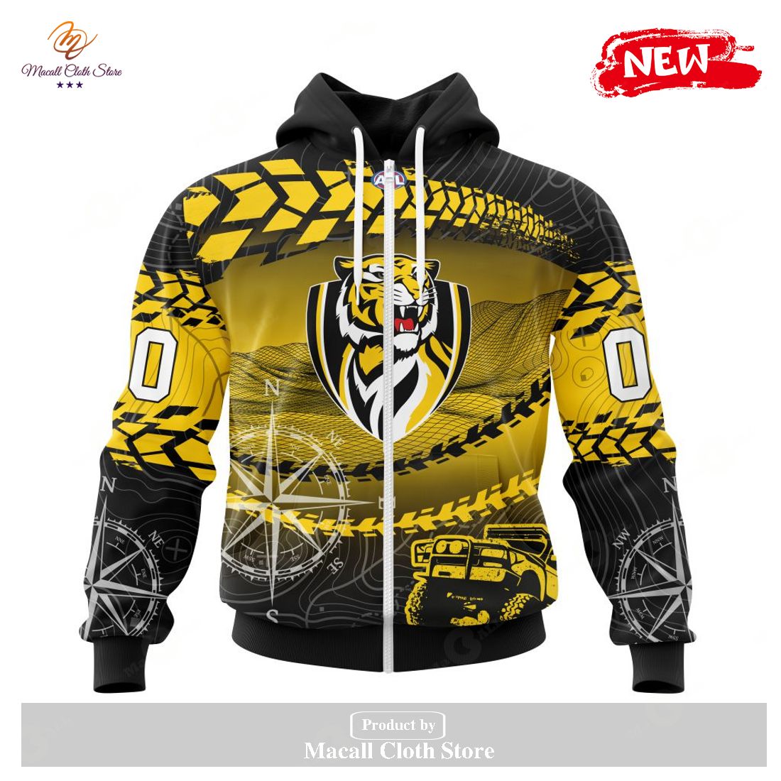 [NEW] Personalized AFL Richmond Tigers Special Off-Road Concept Kits Design Hoodie Sweatshirt 3D