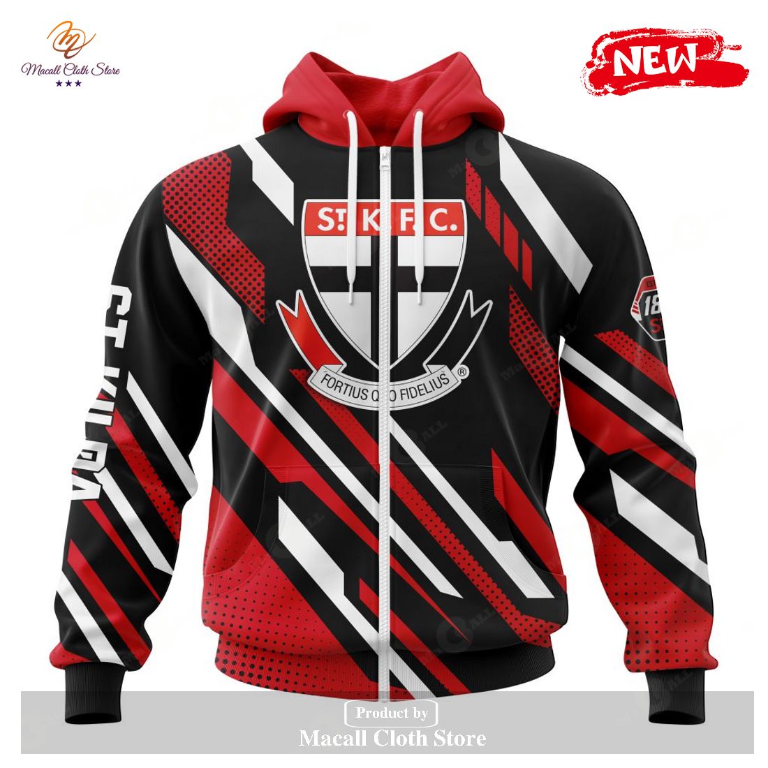 [NEW] Personalized AFL St Kilda Football Club Special MotoCross Concept Design Hoodie Sweatshirt 3D
