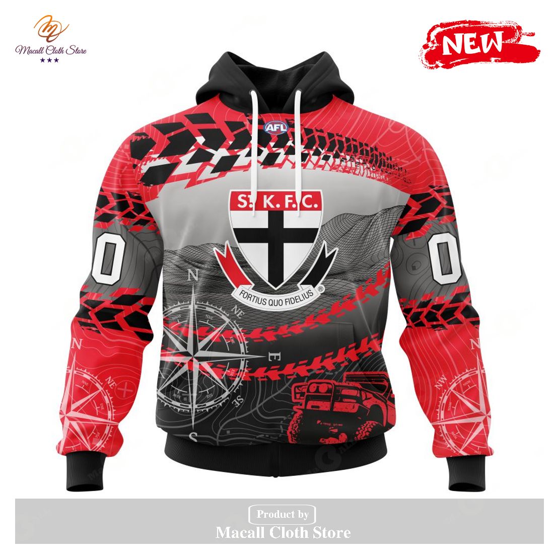 [NEW] Personalized AFL St Kilda Football Club Special Off-Road Concept Kits Design Hoodie Sweatshirt 3D