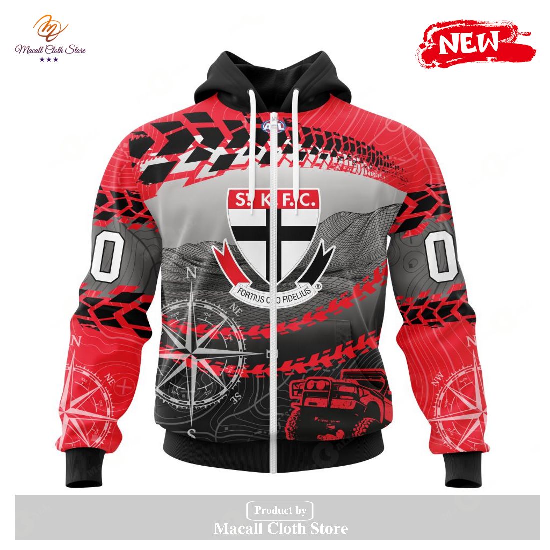 [NEW] Personalized AFL St Kilda Football Club Special Off-Road Concept Kits Design Hoodie Sweatshirt 3D