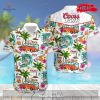 [NEW] Coors Light Tropical Flower White Design Hawaiian Shirt and Short