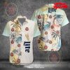 [NEW] Miller Lite Tropical Coconut Tree Colorful Style Hawaiian Shirt and Short