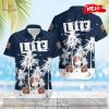 [NEW] Miller Lite Tropical Coconut Tree Sunny Summer Collection Hawaiian Shirt and Short