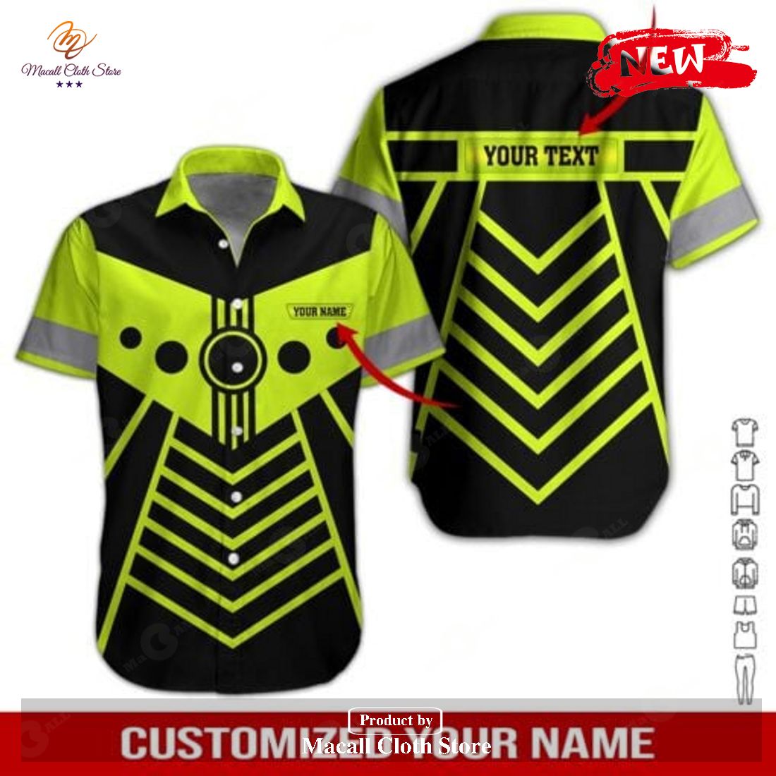 [NEW] Personalized Name Black Truck For Enjoy Summer Hawaiian Shirt and Short