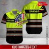 [NEW] Personalized Name Heavy Equipment Workwear Flag Canada Design Hawaiian Shirt and Short