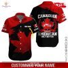 [NEW] Personalized Name Love Canada Red Design For Summer Hawaiian Shirt and Short