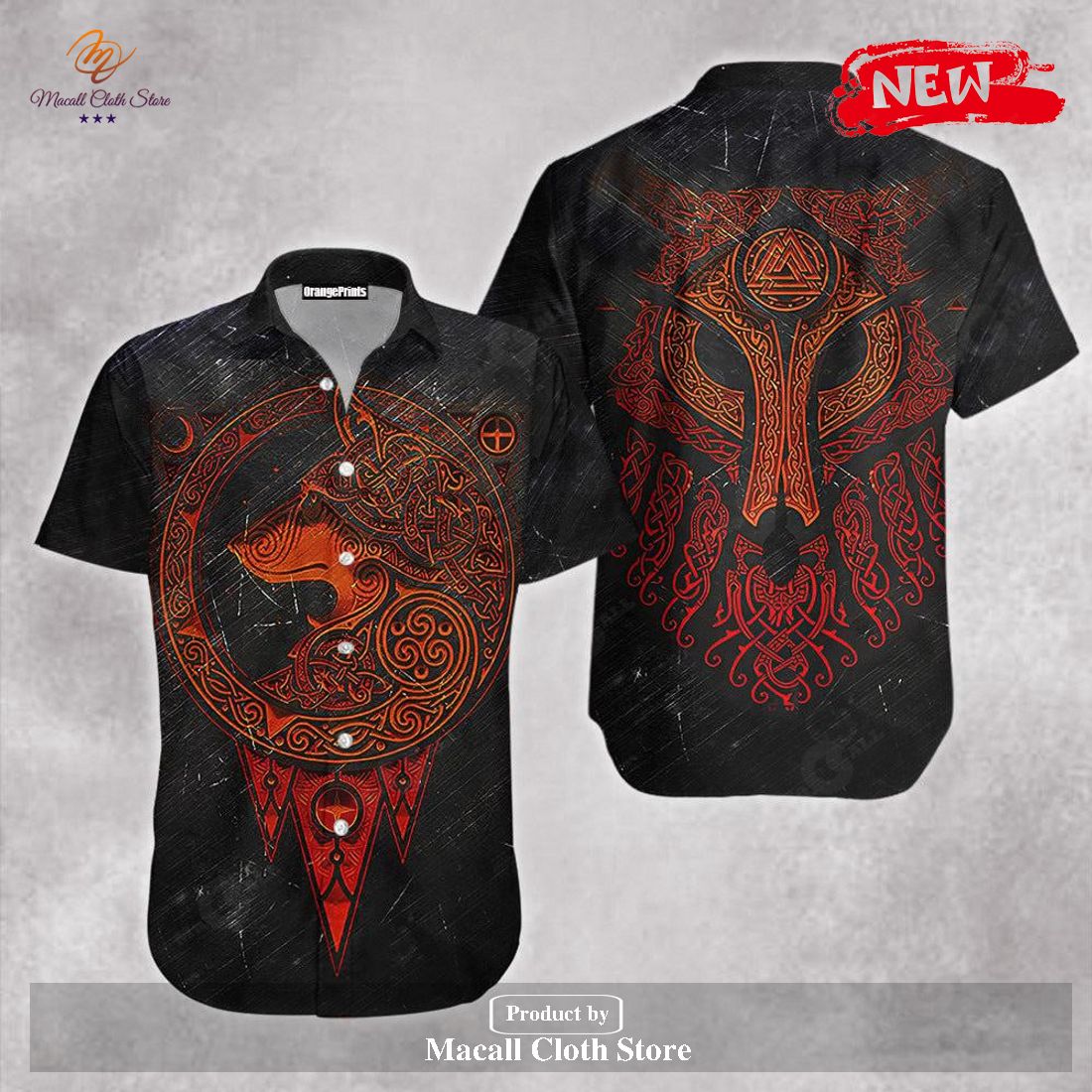 [NEW] Red Vikings Design For Summer Hawaiian Shirt and Short - Macall ...