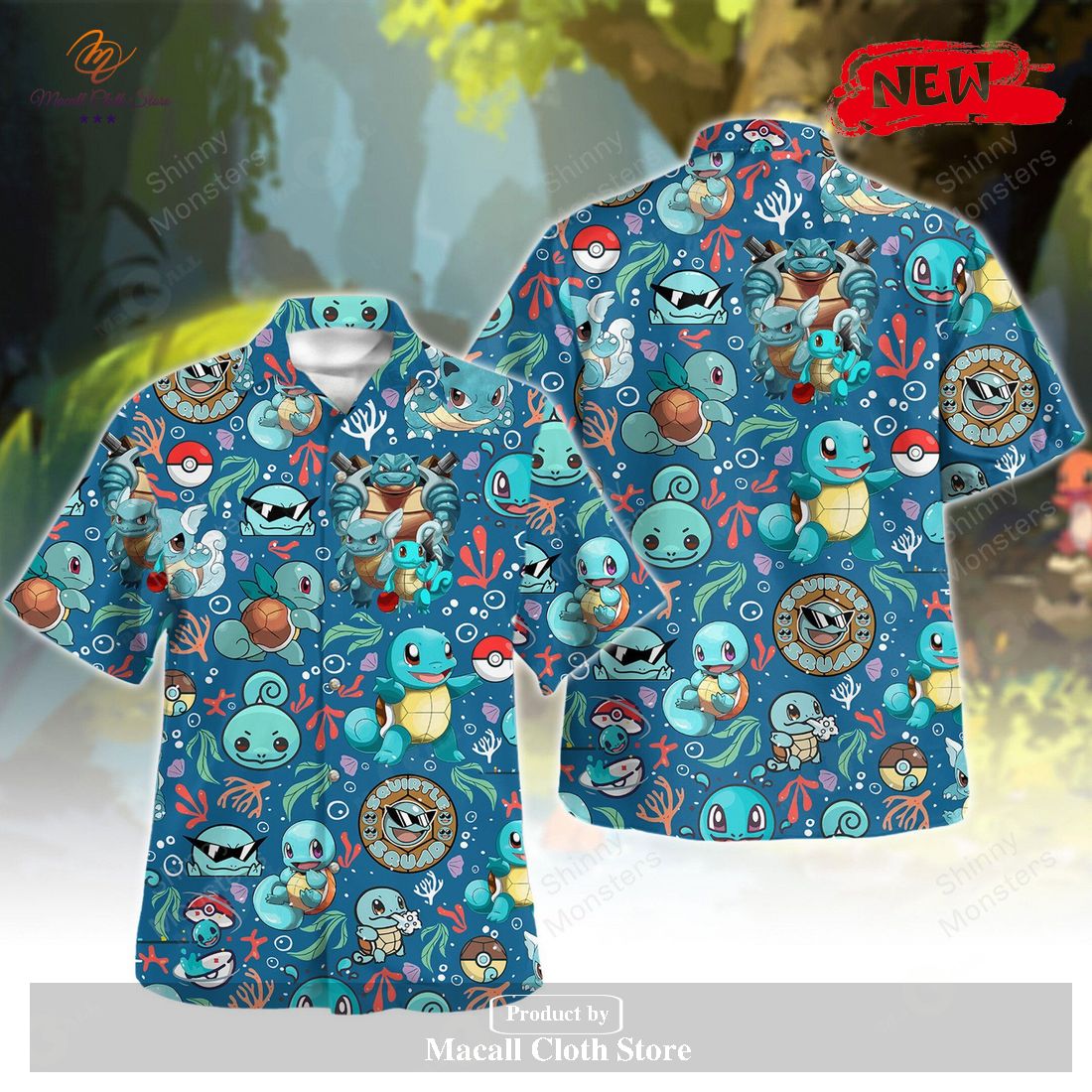 [NEW] Squirtle Pattern For Enjoy Summer Hawaiian Shirt and Short
