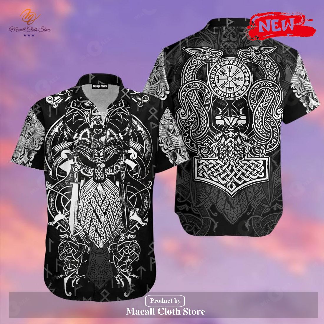 [NEW] Viking Odin Luxury Design Hawaiian Shirt and Short