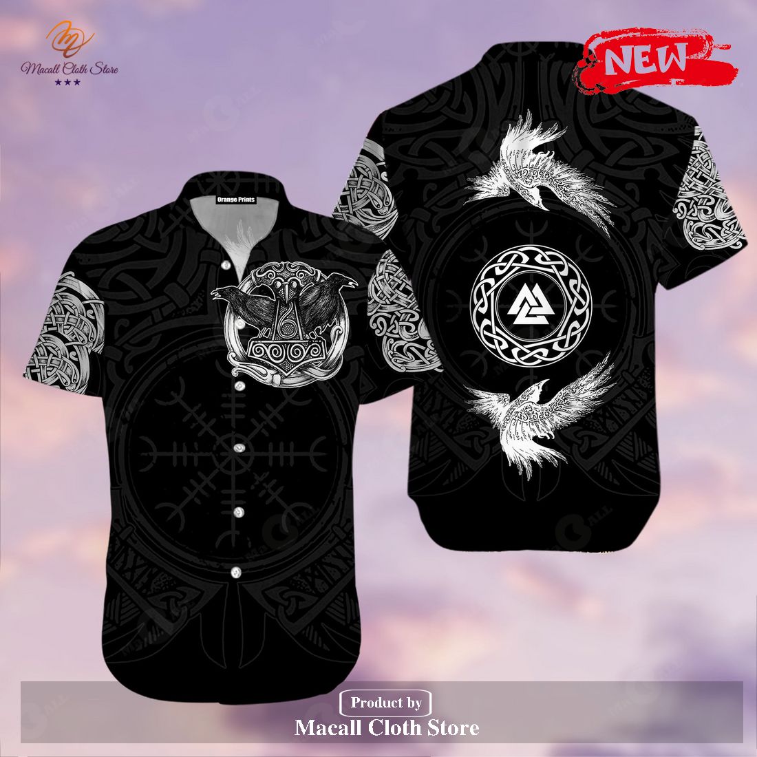 [NEW] Viking Raven Norse For Summer Hawaiian Shirt and Short