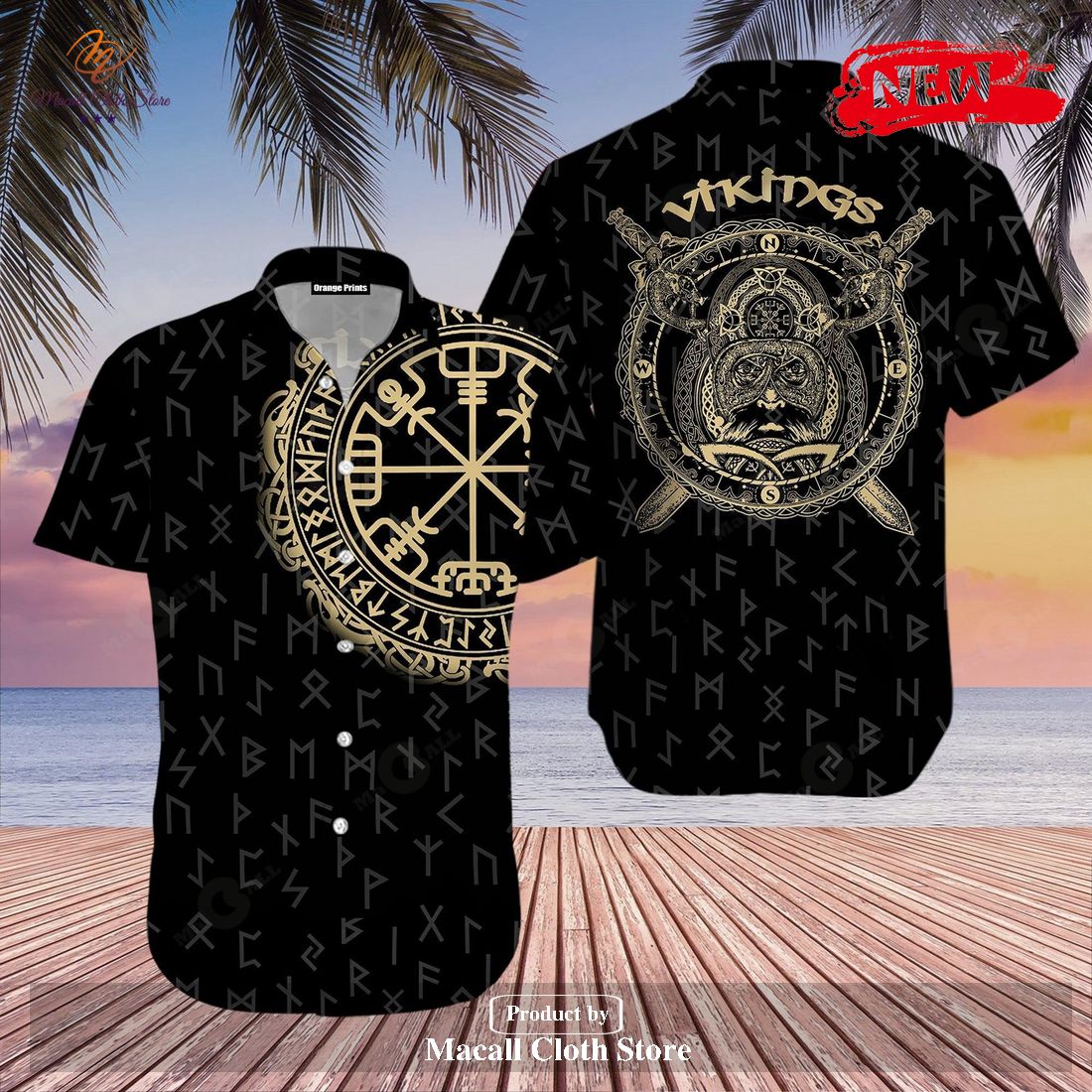 [NEW] Viking Runes Of Protection For Summer Hawaiian Shirt and Short