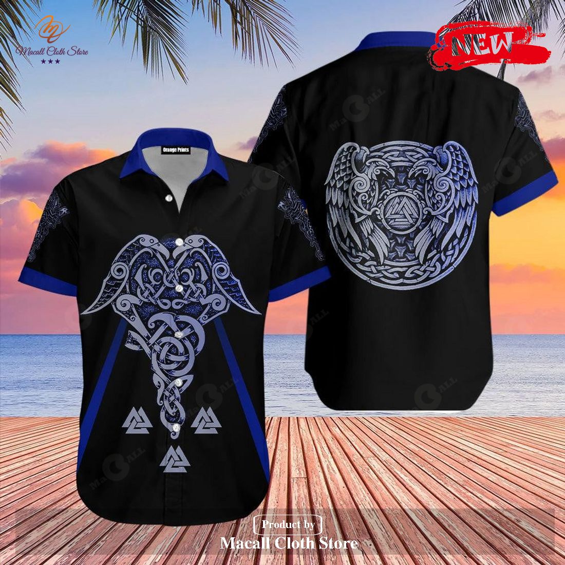 [NEW] Vikings Tattoo Luxury Design For Summer Hawaiian Shirt and Short