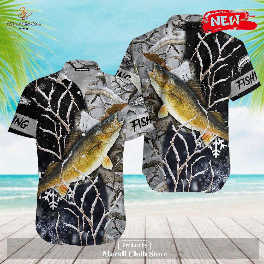 NEW] Walleye Ice Fishing Gear For Summer Hawaiian Shirt and Short - Macall  Cloth Store - Destination for fashionistas