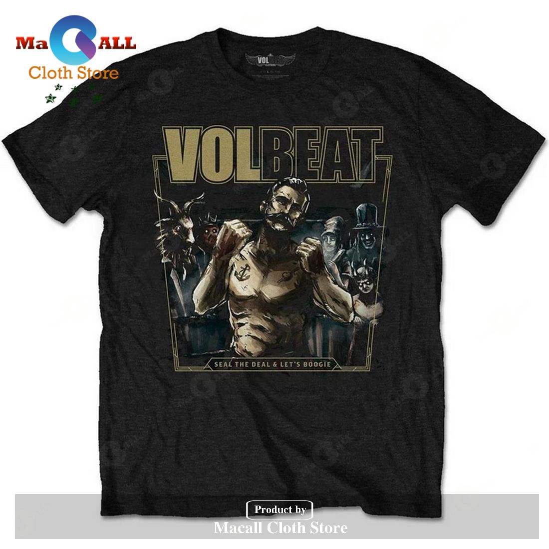 Volbeat Seal The Deal Unisex Classic T-Shirt Hoodie Sweatshirt