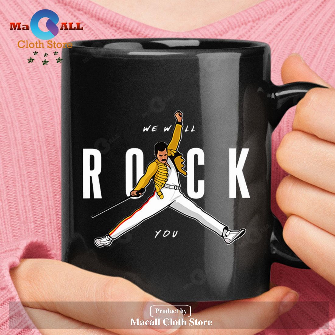 We Will Rock You Freddie Mercury Queen Mug Products - Rock Tee We Will Rock You Freddie Mercury Queen Mug Products - Rock Tee