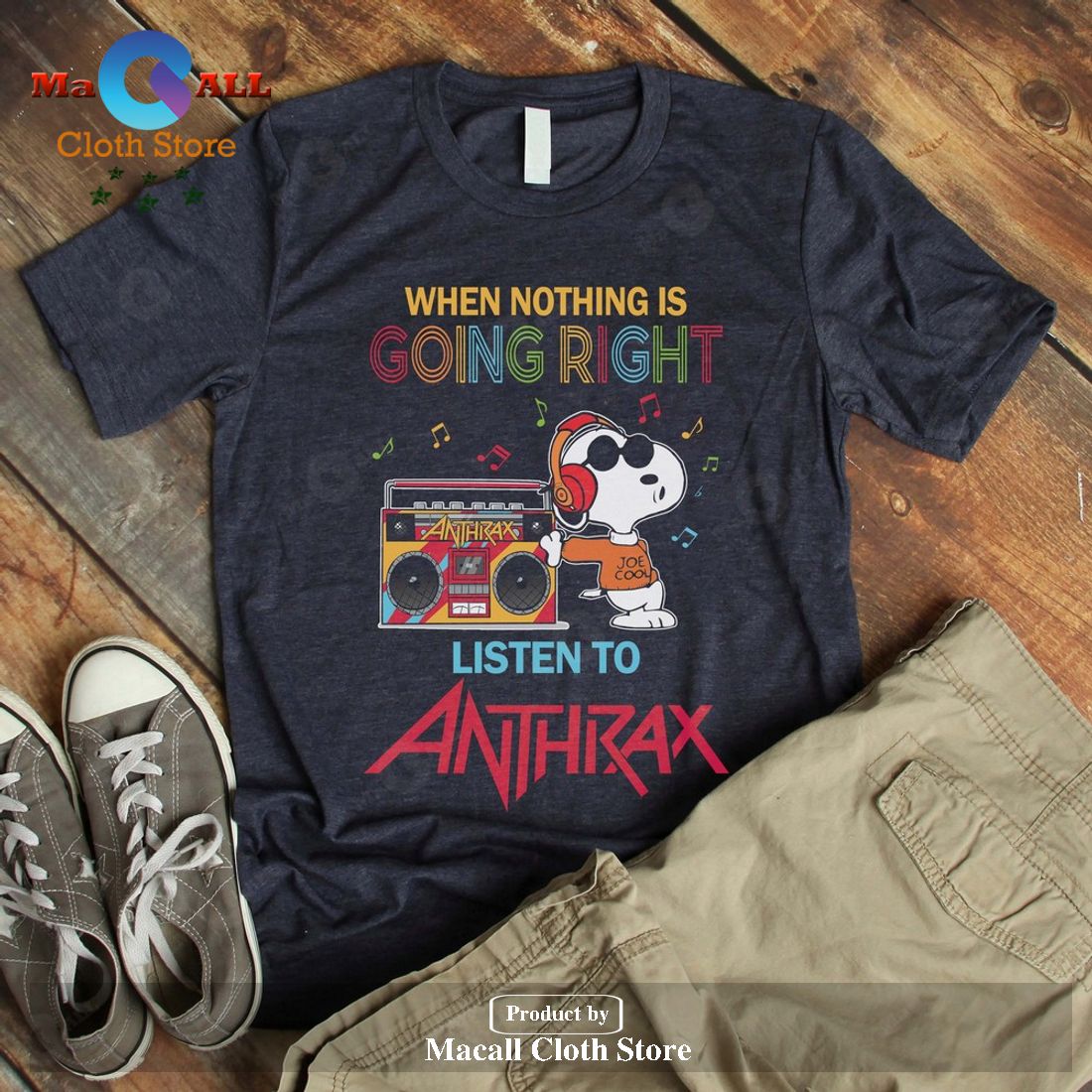 When nothing is going right listen to Anthrax Unisex Classic T-Shirt Hoodie Sweatshirt When nothing is going right listen to Anthrax Unisex Classic T-Shirt Hoodie Sweatshirt