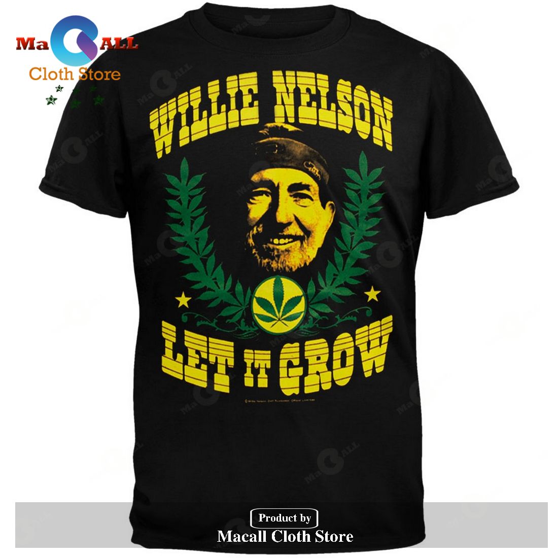 Willie Nelson Let It Grow Unisex Classic T-Shirt Hoodie Sweatshirt