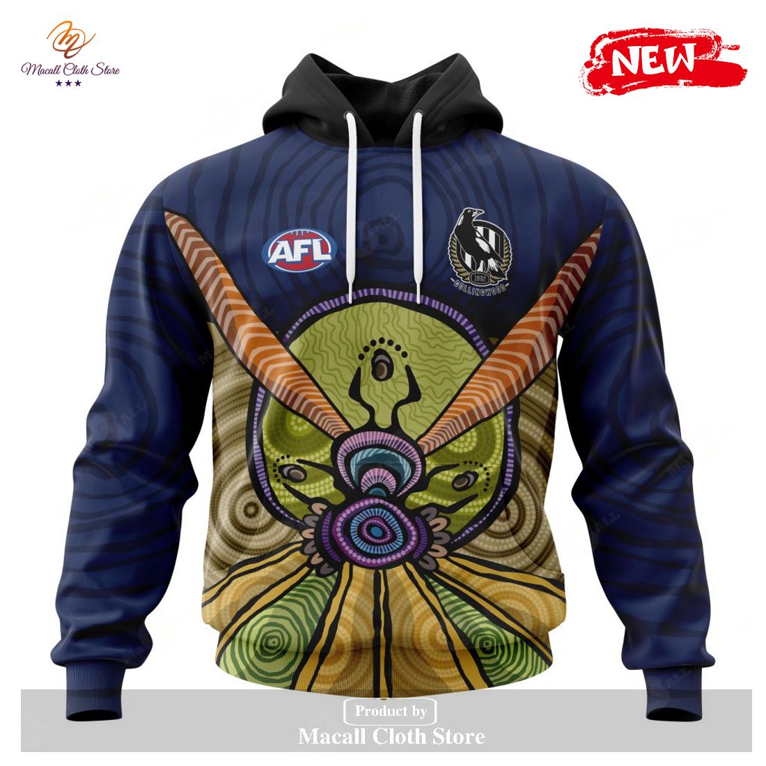 Personalized AFL Collingwood Football Club – Specialized Design Wih ArtWork For Australia Day Hoodie Sweatshirt 3D