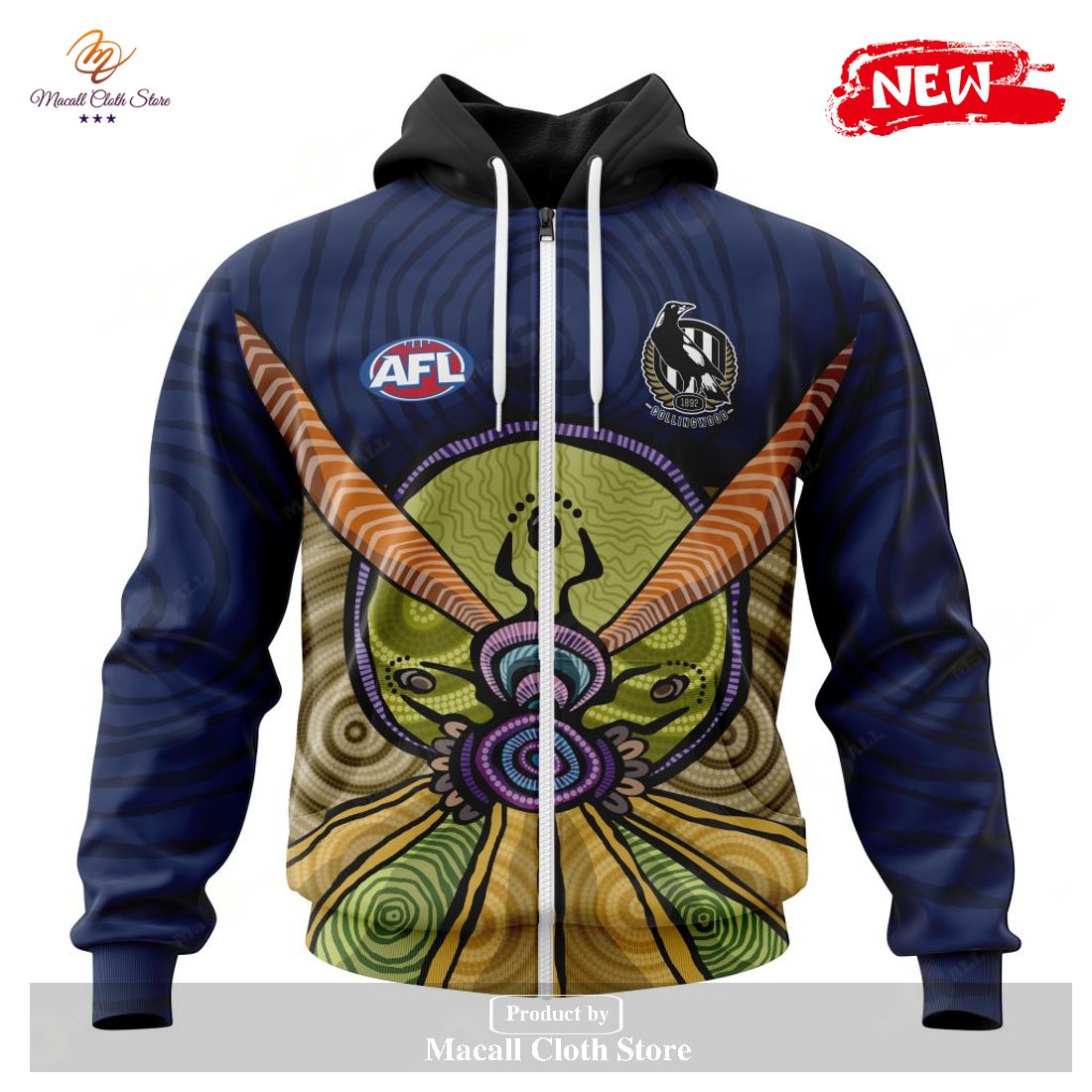 Personalized AFL Collingwood Football Club – Specialized Design Wih ArtWork For Australia Day Hoodie Sweatshirt 3D