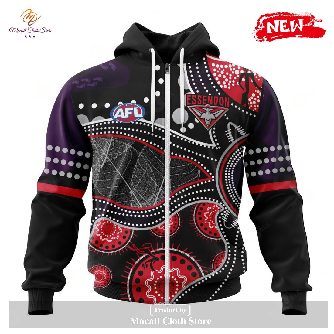 Personalized AFL Essendon Football Club – Specialized Indigenous Concepts Hoodie Sweatshirt 3D