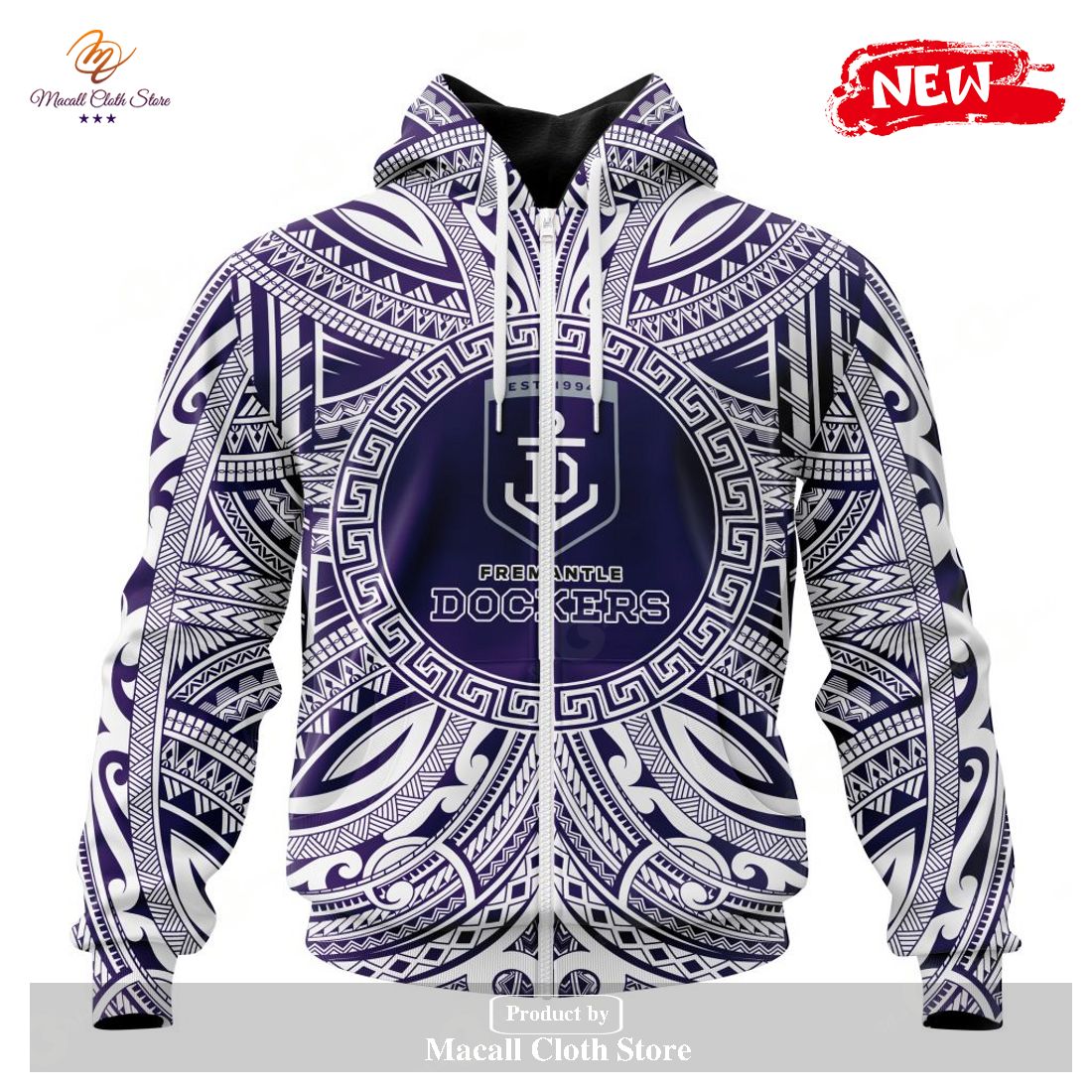 Personalized AFL Fremantle Dockers Polynesian Concept Kits Hoodie Sweatshirt 3D