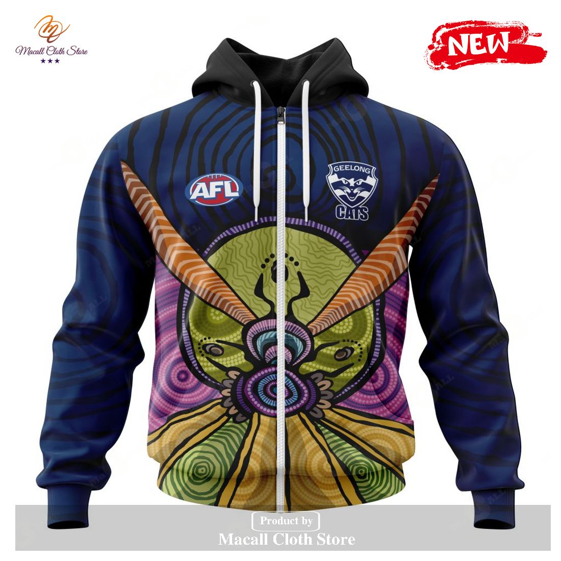 Personalized AFL Geelong Football Club – Specialized Design Wih ArtWork For Australia Day Hoodie Sweatshirt 3D