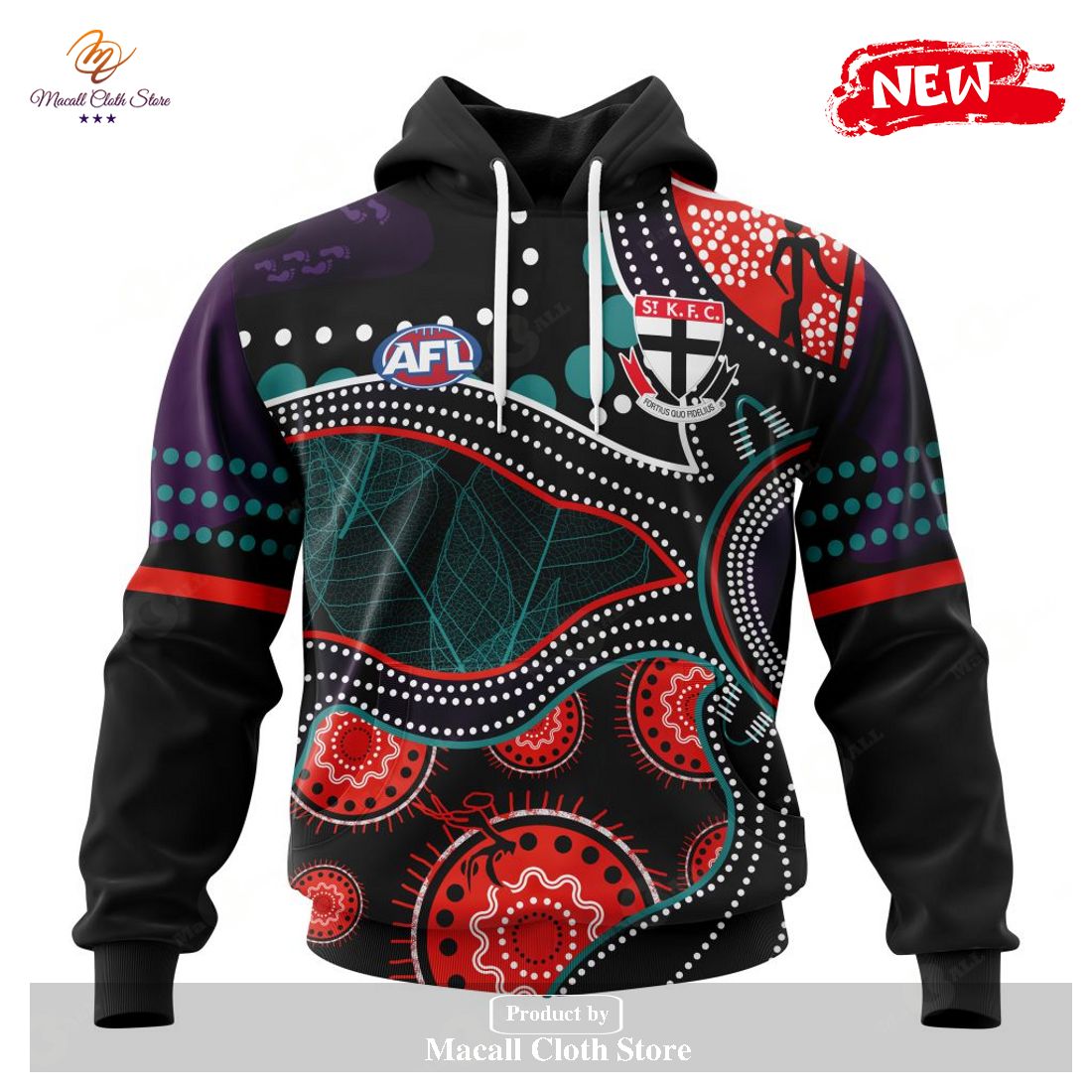 Personalized AFL St Kilda Football Club – Specialized Indigenous Concepts Hoodie Sweatshirt 3D