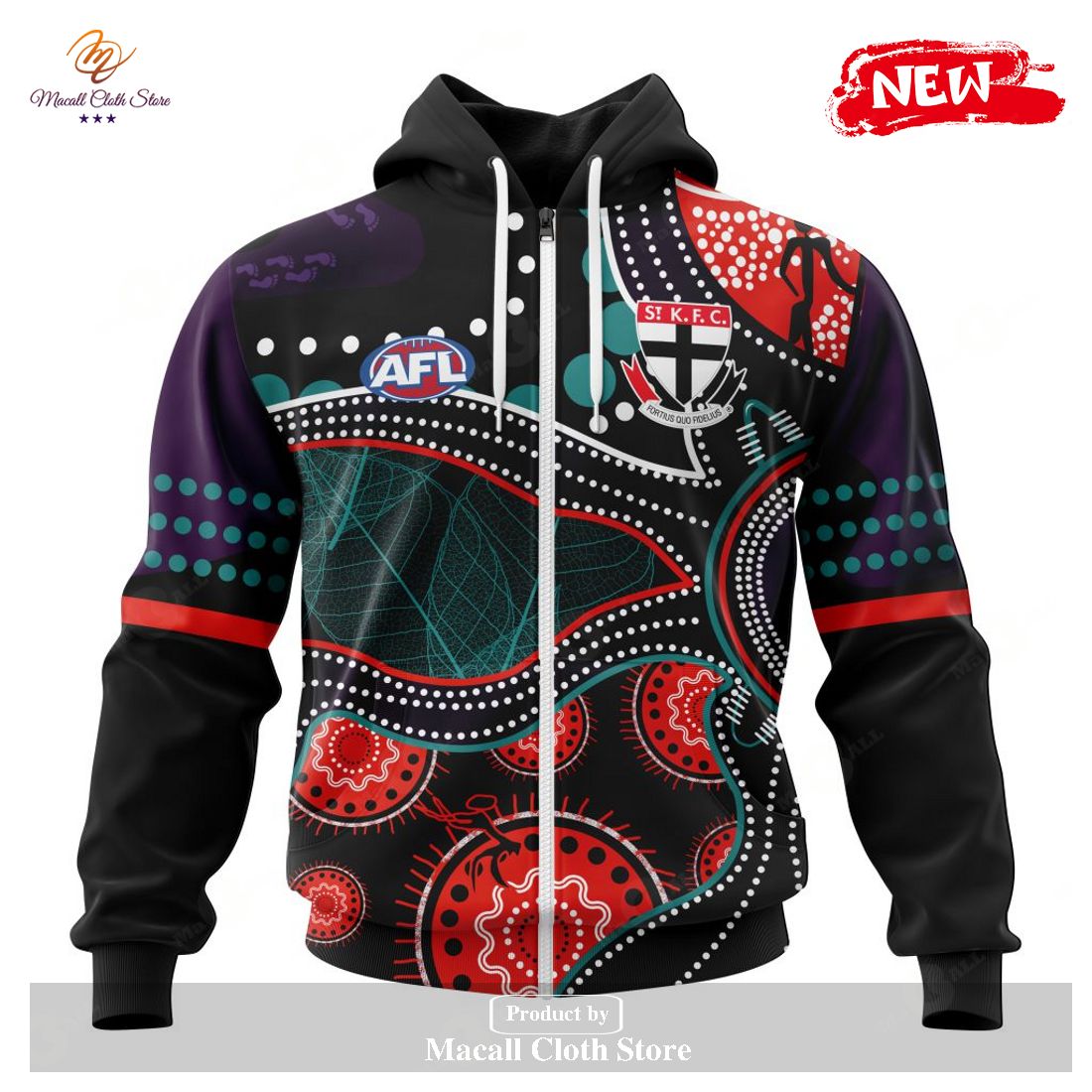 Personalized AFL St Kilda Football Club – Specialized Indigenous Concepts Hoodie Sweatshirt 3D