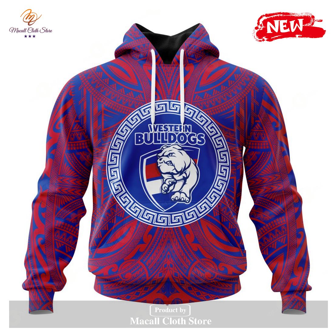 Personalized AFL Western Bulldogs Polynesian Concept Kits Hoodie Sweatshirt 3D Personalized AFL Western Bulldogs Polynesian Concept Kits Hoodie Sweatshirt 3D