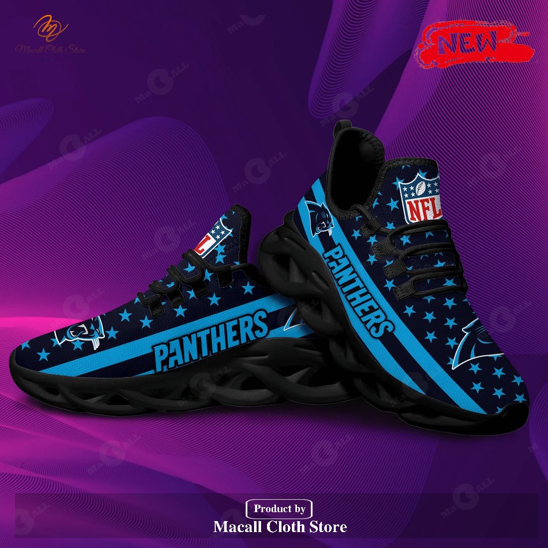 Carolina Panthers Running Sports Shoes For Men Women Max Soul Sneaker Shoes