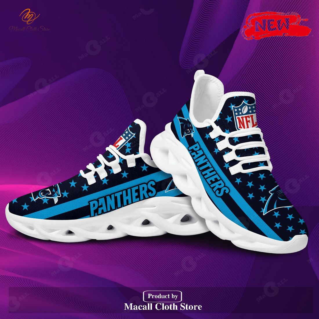 Carolina Panthers Running Sports Shoes For Men Women Max Soul Sneaker Shoes