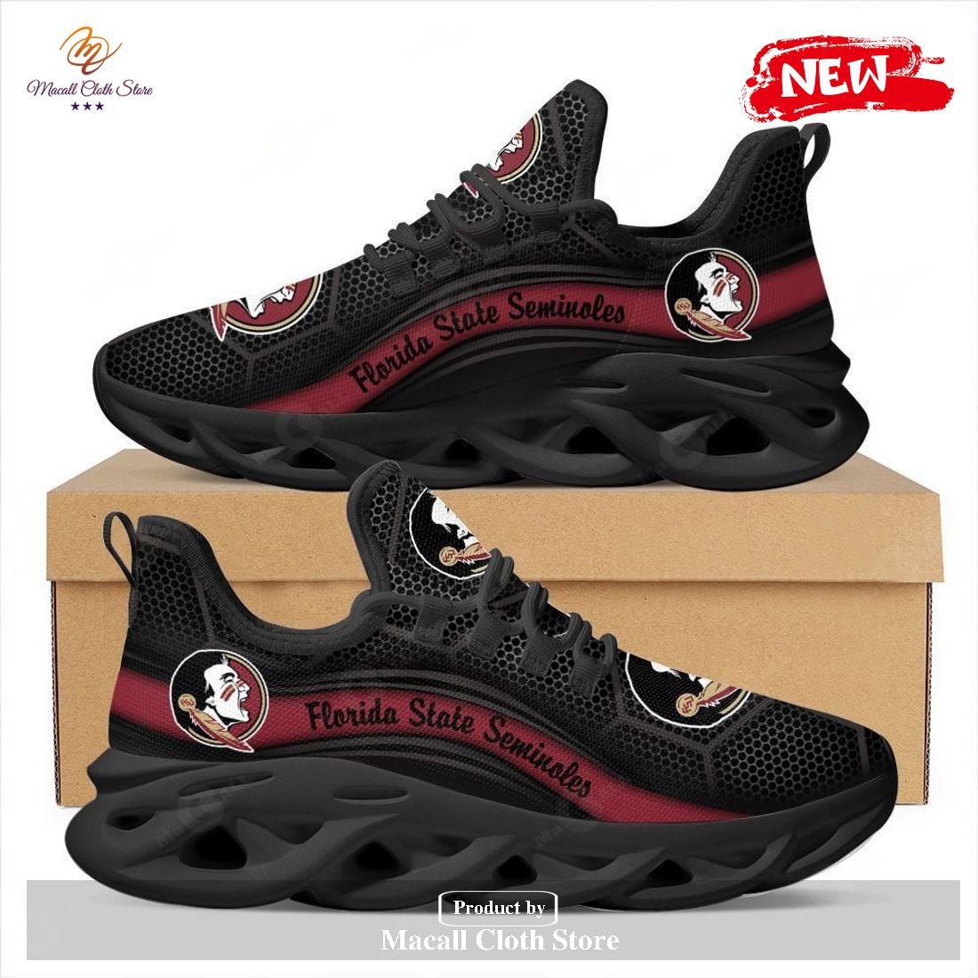 Florida State Seminoles Running Sports Shoes For Men Women Max Soul Sneaker Shoes