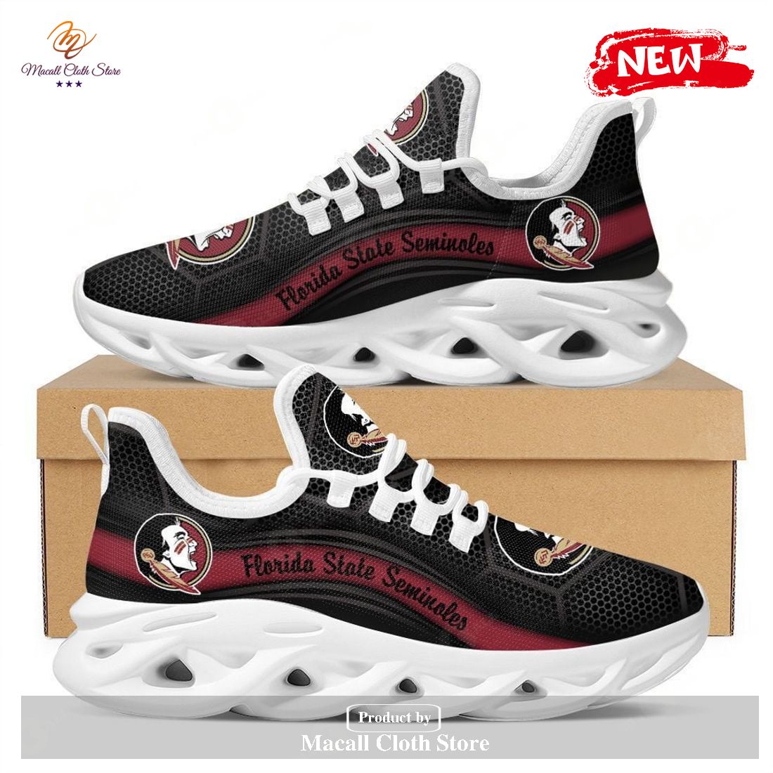 Florida State Seminoles Running Sports Shoes For Men Women Max Soul Sneaker Shoes