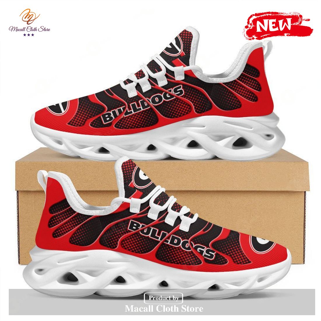 Georgia Bulldogs Running Sports Shoes For Men Women Max Soul Sneaker Shoes