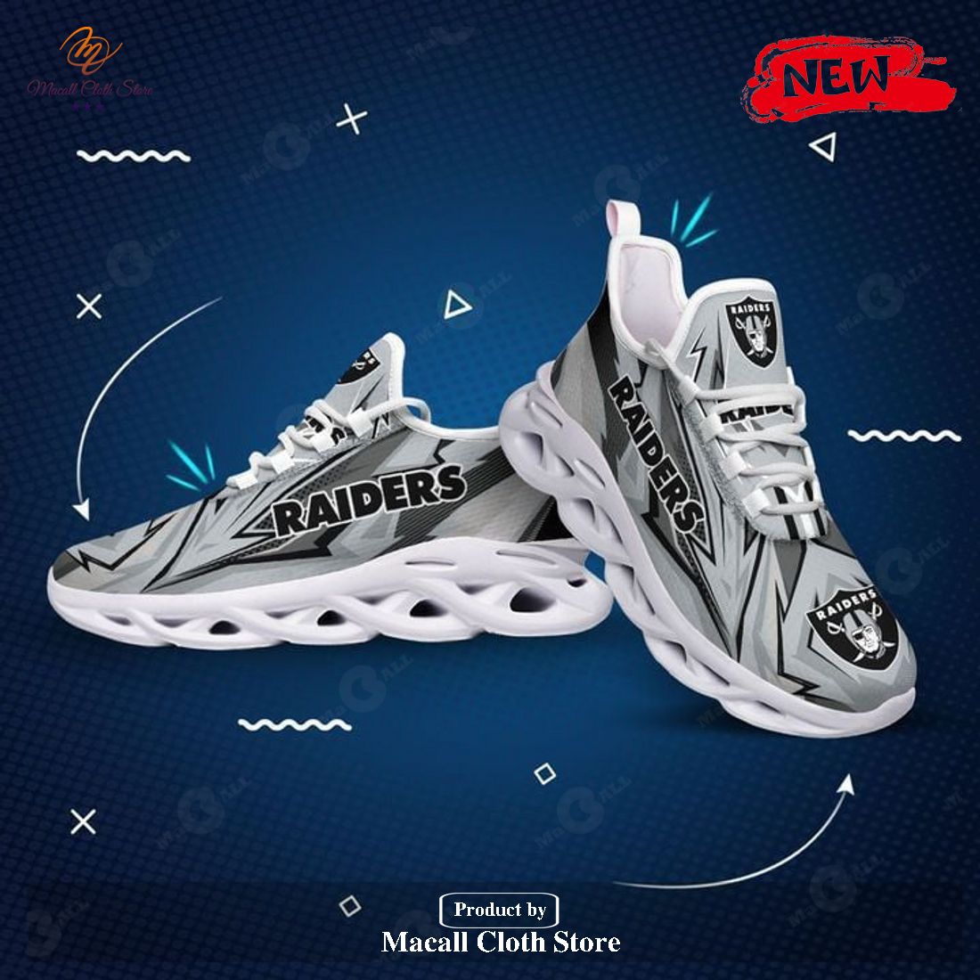 Oakland Raiders Max Soul Luxury Shoes V25 On Sale - Tana Elegant