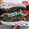 Miami Hurricanes Black and White Hot Design For This Season Max Soul Sneaker Shoes