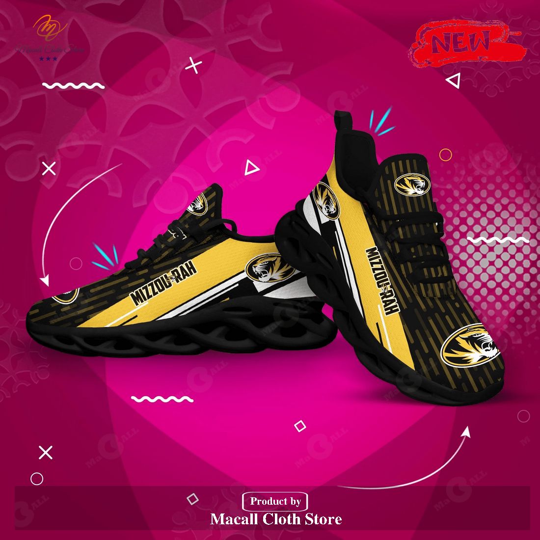 Missouri Tigers For This Season For Men For Women Best Sport Printing All Size Max Soul Sneaker Shoes