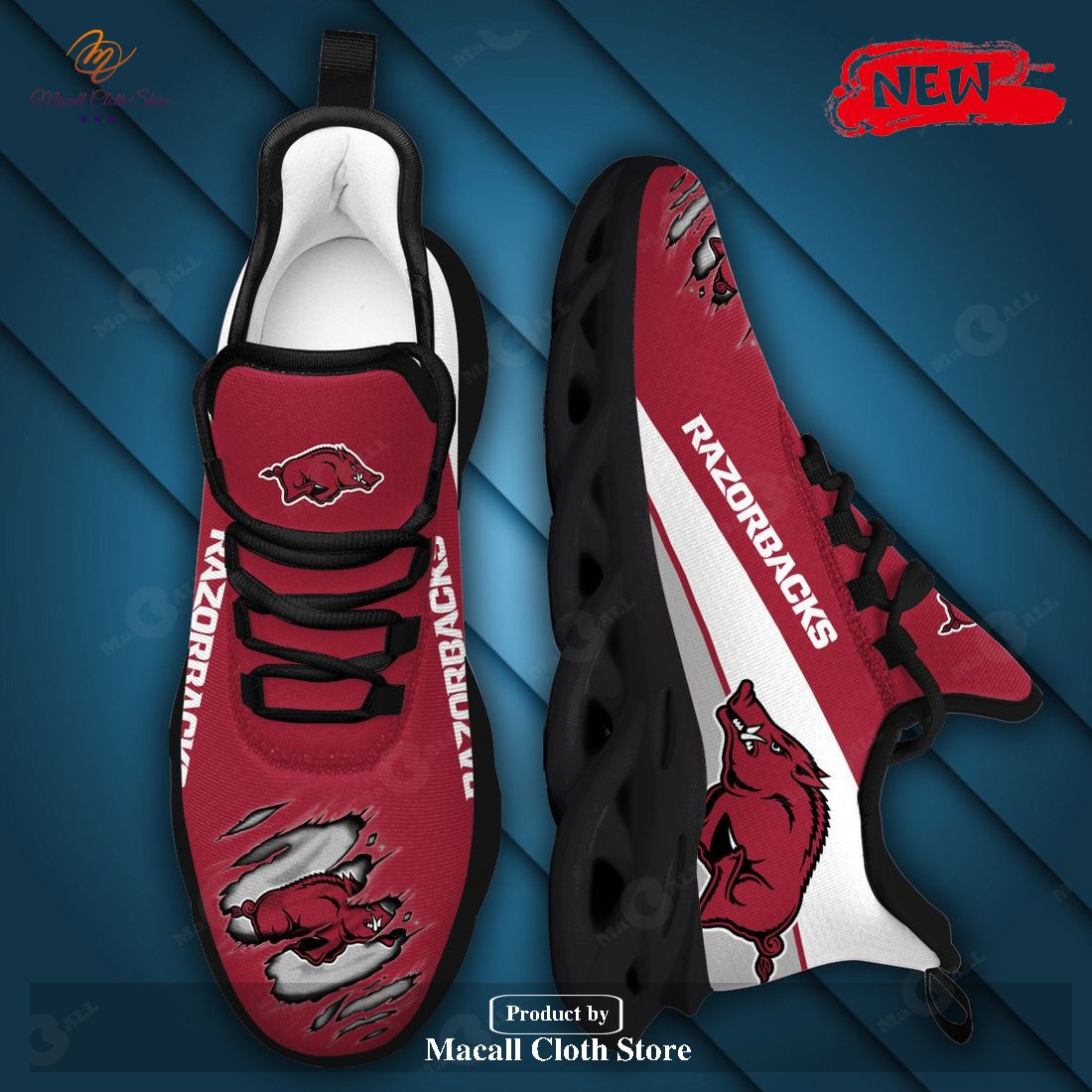 NCAA Arkansas Razorbacks Premium Shoes Gift For Sport Lovers Max Soul Sneaker Shoes