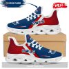 Personalized Name Detroit Lions AmericanFootball Team Helmet Men And Women Shoes For Fans Max Soul Sneaker Shoes