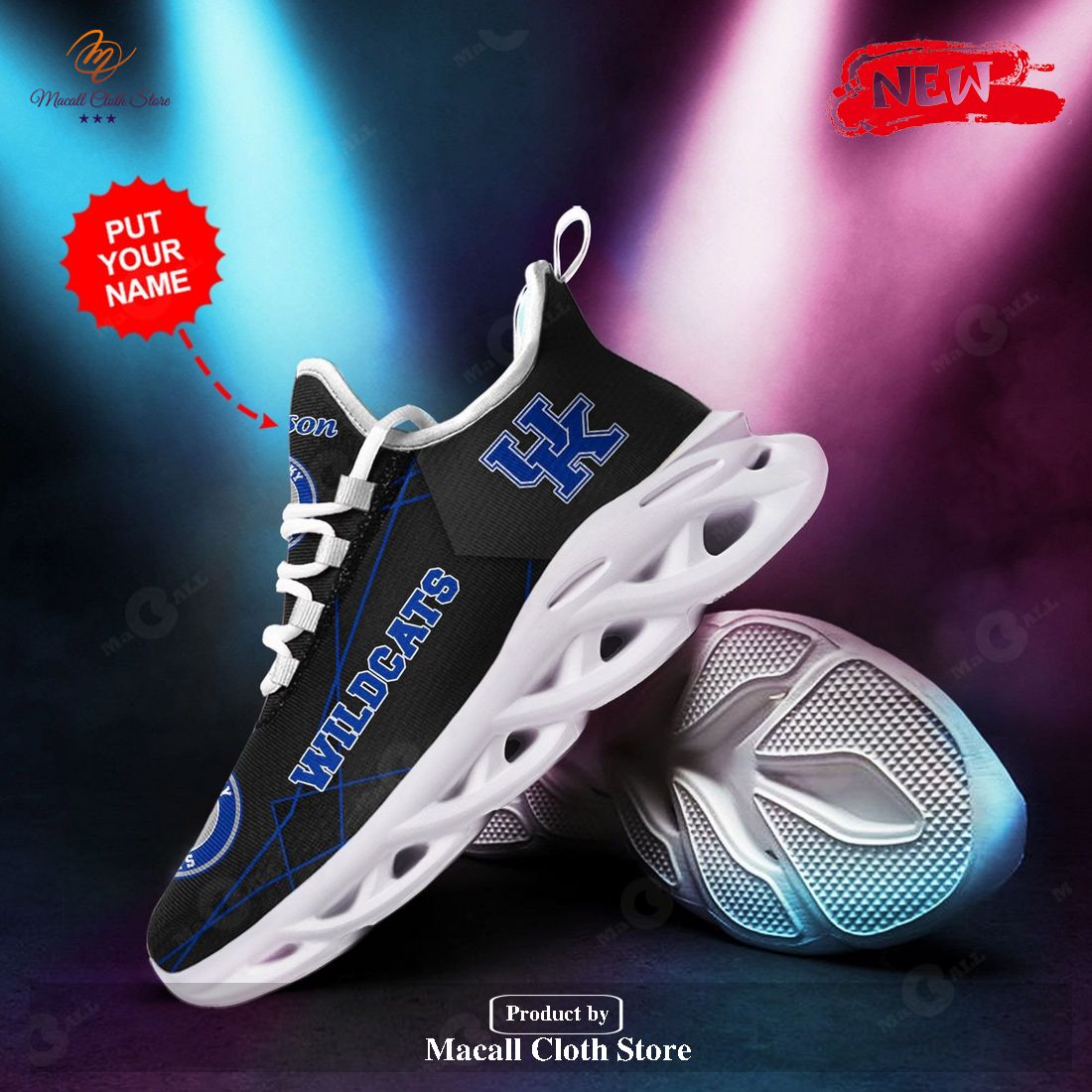 Personalized Name Kentucky Wildcats Running Sports Shoes For Men Women This Season Max Soul Sneaker Shoes