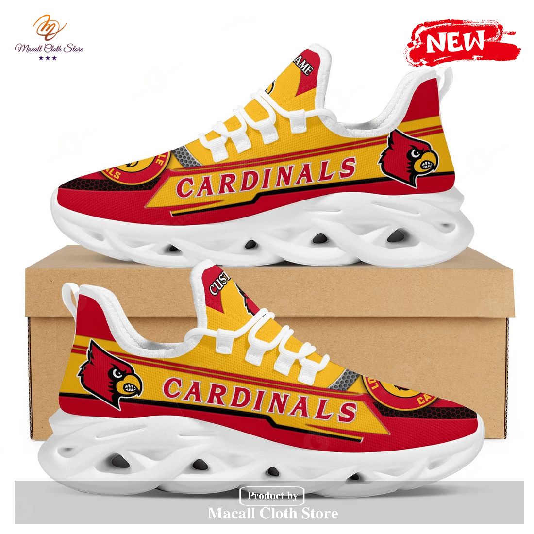 Louisville Cardinals Max Soul Shoes Football Sport Running