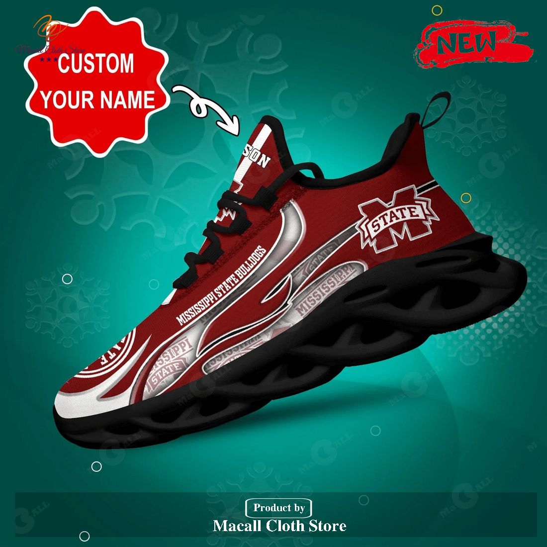 Personalized Name Mississippi State Bulldogs For Man Women This Season Max Soul Sneaker Shoes