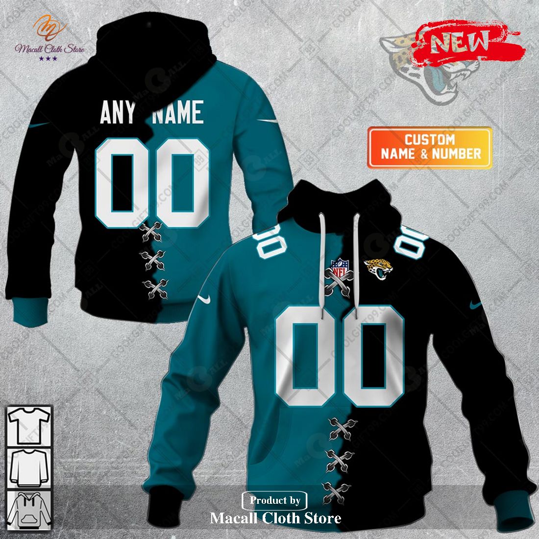 Personalized NFL Jacksonville Jaguars Mix Jersey Special Design Hoodie Sweatshirt 3D Personalized NFL Jacksonville Jaguars Mix Jersey Special Design Hoodie Sweatshirt 3D