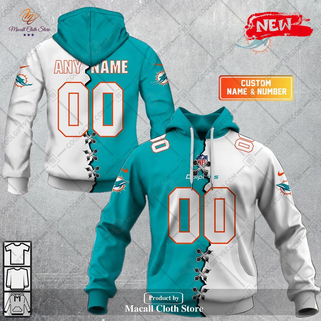 Custom Miami Dolphins Special Camo Fishing Shirt NFL Hoodie 3D